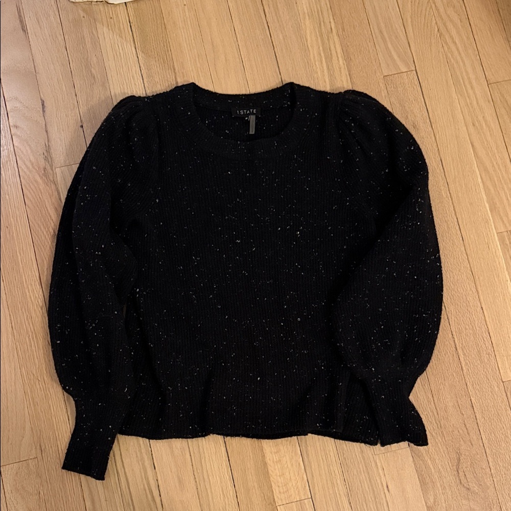 1. State Black Knit Sweater